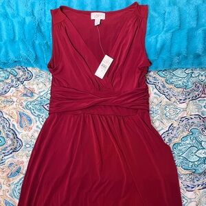 Ann Taylor Loft Women’s Sleeveless Red Formal Dress